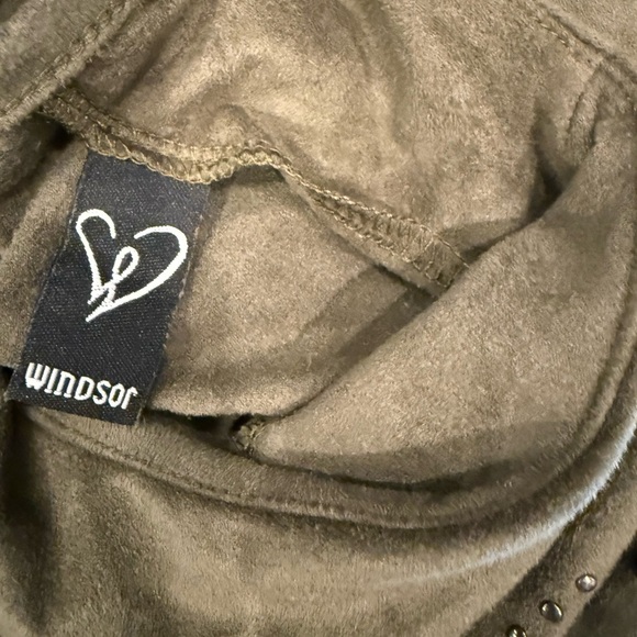 Windsor Olive Green Studded Mini Dress - Picture 8 of 11